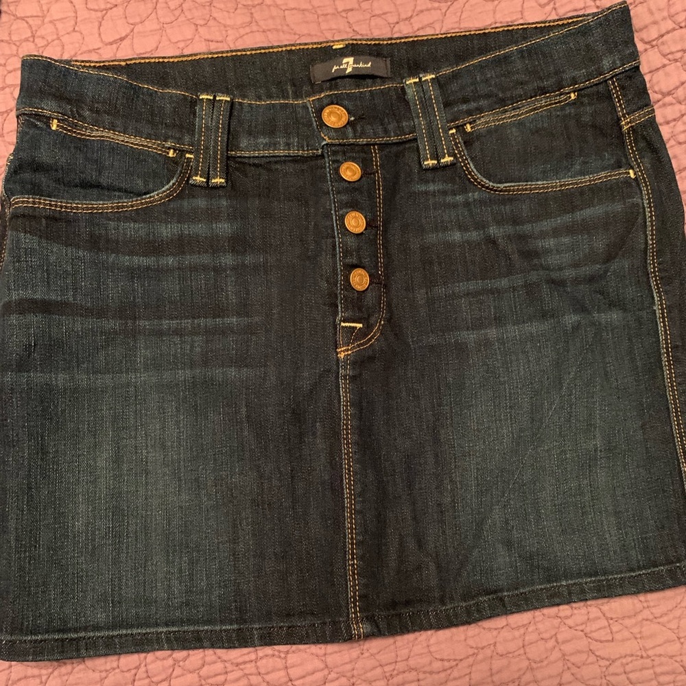 7 For All Mankind Denim Skirt